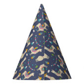 Feier-Lama-Muster Partyhütchen (Rückseite)