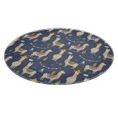 Feier-Lama-Muster Schneidebrett (Ecke)