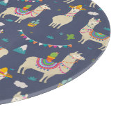 Feier-Lama-Muster Schneidebrett (Ecke)