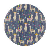 Feier-Lama-Muster Schneidebrett (Vorderseite)