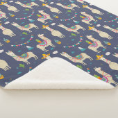 Feier-Lama-Muster Sherpadecke (3/4)