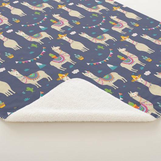 Feier-Lama-Muster Sherpadecke (3/4)