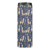 Feier-Lama-Muster Thermosbecher (Rückseite)