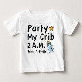 Feier. Mein Grill. 2.00 Uhr Baby T-shirt (Vorderseite)