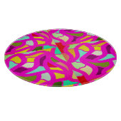 Feier mit rosa Mosaik Schneidebrett (Ecke)