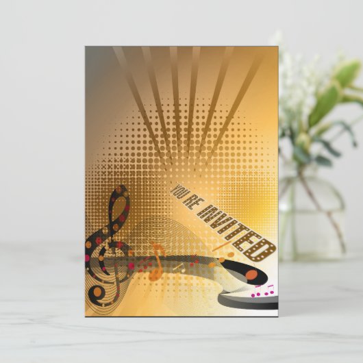 Feier-Party Einladung (Stehend Vorderseite)