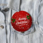 Feier Rot, Frohe Weihnachten Button (Beispiel)