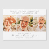 Feier seines Lebens Moderne Dankeschön Karte (Vorderseite)