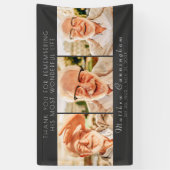 Feier seines Lebens Moderne einfache drei Fotos Banner (Vertikal)