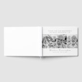 Feier seines Lebens Moderne einfache drei Fotos Gästebuch (Voll)