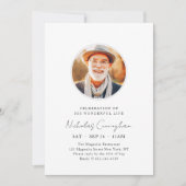 Feier seines wunderbaren Lebens Moderne Gedenkstät Einladung (Vorderseite)