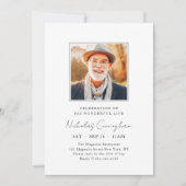 Feier seines wunderbaren Lebens Moderne Gedenkstät Einladung (Vorderseite)