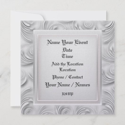 Feier! - SRF Einladung (Rückseite)