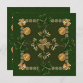 Feier St. Patricks Tages Einladung (Vorne/Hinten)