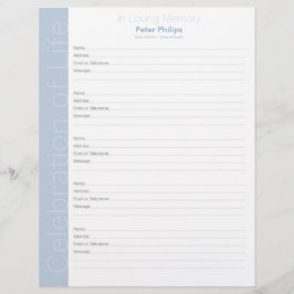 Feier von Life Binders Fillerseite blau