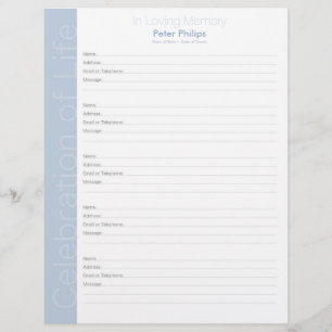 Feier von Life Binders Fillerseite blau