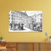 Feier vor der Abreise der Verurteilten Leinwanddruck (Insitu (Wohnzimmer))