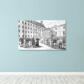 Feier vor der Abreise der Verurteilten Leinwanddruck (Insitu (Holzboden))