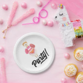 Feier! Wasserfarbe Llama Pappteller (Party)