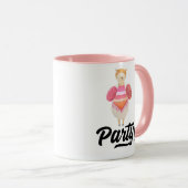 Feier! Wasserfarbe Llama Tasse (VorderseiteRechts)