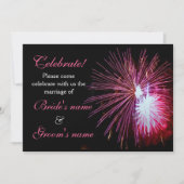 Feier-Wedding Rosa 2 Einladung (Vorderseite)