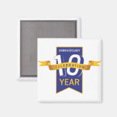 Feier zum 10-jährigen Jubiläumsjahr Magnet (Vorderseite/Rückseite)