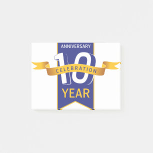 Feier zum 10-jährigen Jubiläumsjahr Post-it Klebezettel