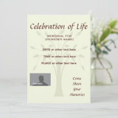 Feier zum 12x18 von Lebensgedanken Einladung (Stehend Vorderseite)