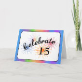 Feier zum 15. Jahrestag Karte (Vorderseite)