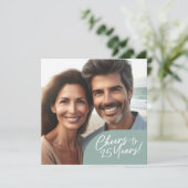 Feier zum 25-jährigen Jubiläum des Party Einladung (Stehend Vorderseite)