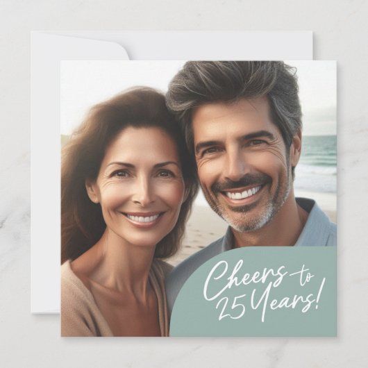 Feier zum 25-jährigen Jubiläum des Party Einladung (Vorderseite)