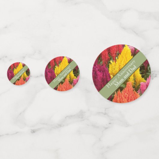 Feier zum 29. Hochzeitstag Konfetti (Rückseiten)