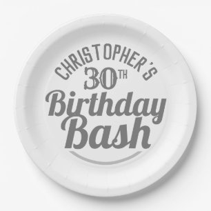 Feier zum 30. Geburtstag Pappteller