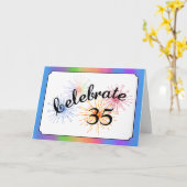 Feier zum 35. Jahrestag Karte (Gelbe Blume)