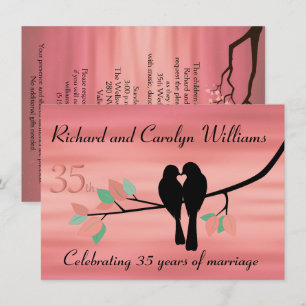 Feier zum 35-jährigen Jubiläum der Verliebten Einladung