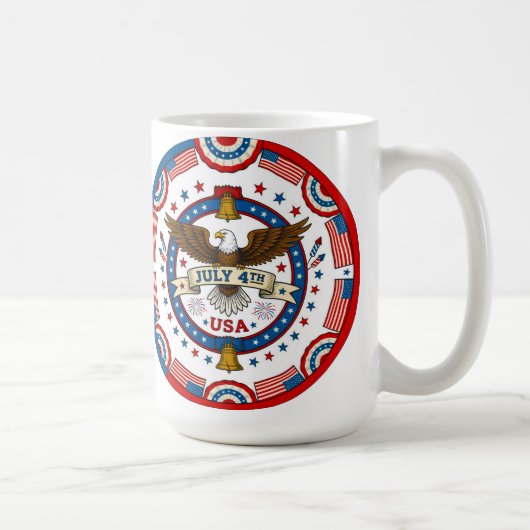 Feier zum 4. Juli Kaffeetasse (Rechts)