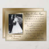 Feier zum 50. Goldenen Jahrestag Einladung (Vorne/Hinten)