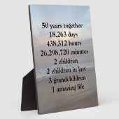 Feier zum 50. Hochzeitstag Fotoplatte (Seite)