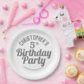 Feier zum 5. Geburtstag Pappteller (Party)