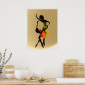 Feier zum afrikanischen Erbe Poster (Küche)