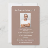 Feier zum Dienst für lebende Ziegen Einladung (Rückseite)