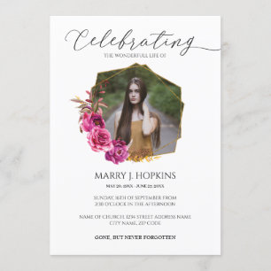 Feier zum Foto des geometrischen Lebensrahmens Einladung