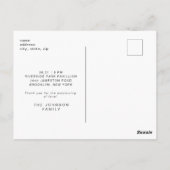 Feier zum Foto Postkarte (Rückseite)