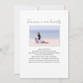 Feier zum Foto Tropical Beach Beerdigung Einladung (Rückseite)