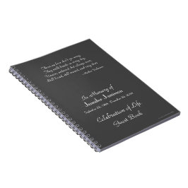 Feier zum Gast-Buch Gray Choose Color Notizblock