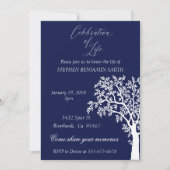 Feier zum Gedenkbaum der Marine Einladung (Vorderseite)