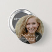 Feier zum Gedenken an das Foto des Lebens Button (Vorne & Hinten)