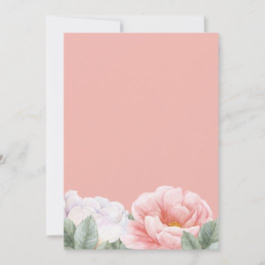 Feier zum Gedenken an das Leben Rosa Botanisch Einladung (Rückseite)