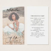 Feier zum Gedenken an das Leben und die Beerdigung (Vorne & Hinten)