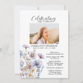 Feier zum Gedenken an die Blume des Lebens Foto &  Einladung (Vorderseite)